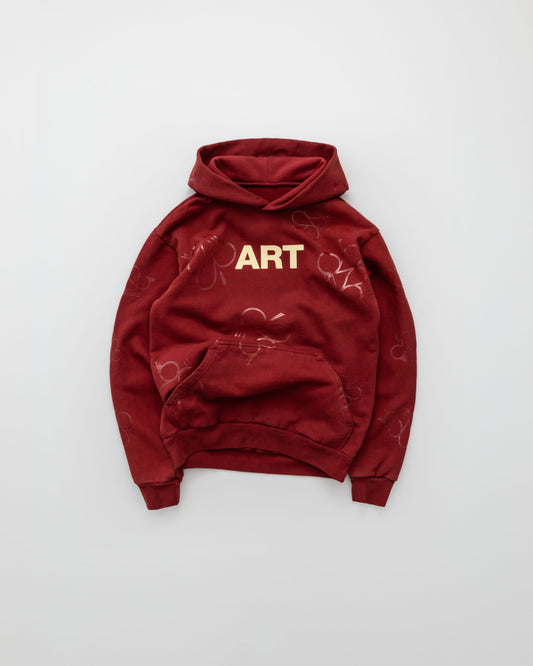 "ART" HOODIE [WINE] - PRE ORDER