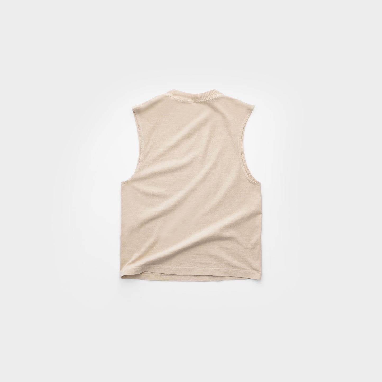 "ART" SLEEVELESS TEE [TAN]