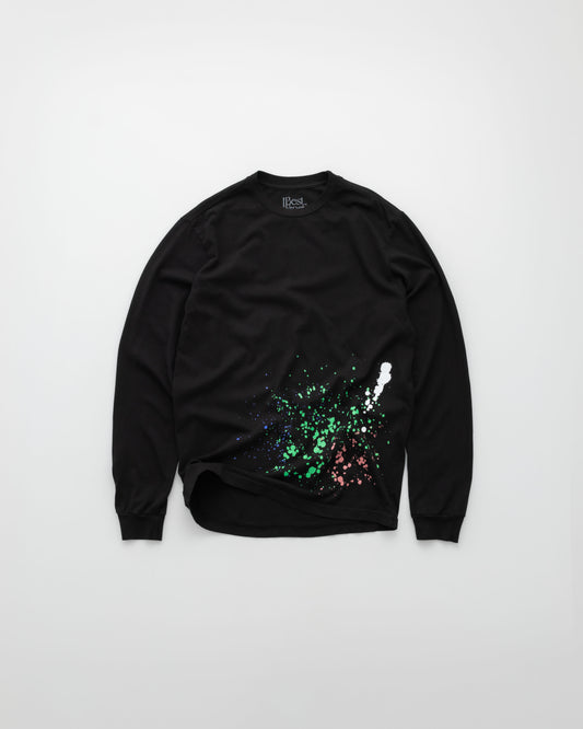 “WINE IS ART” LONG SLEEVE TEE [BLACK]