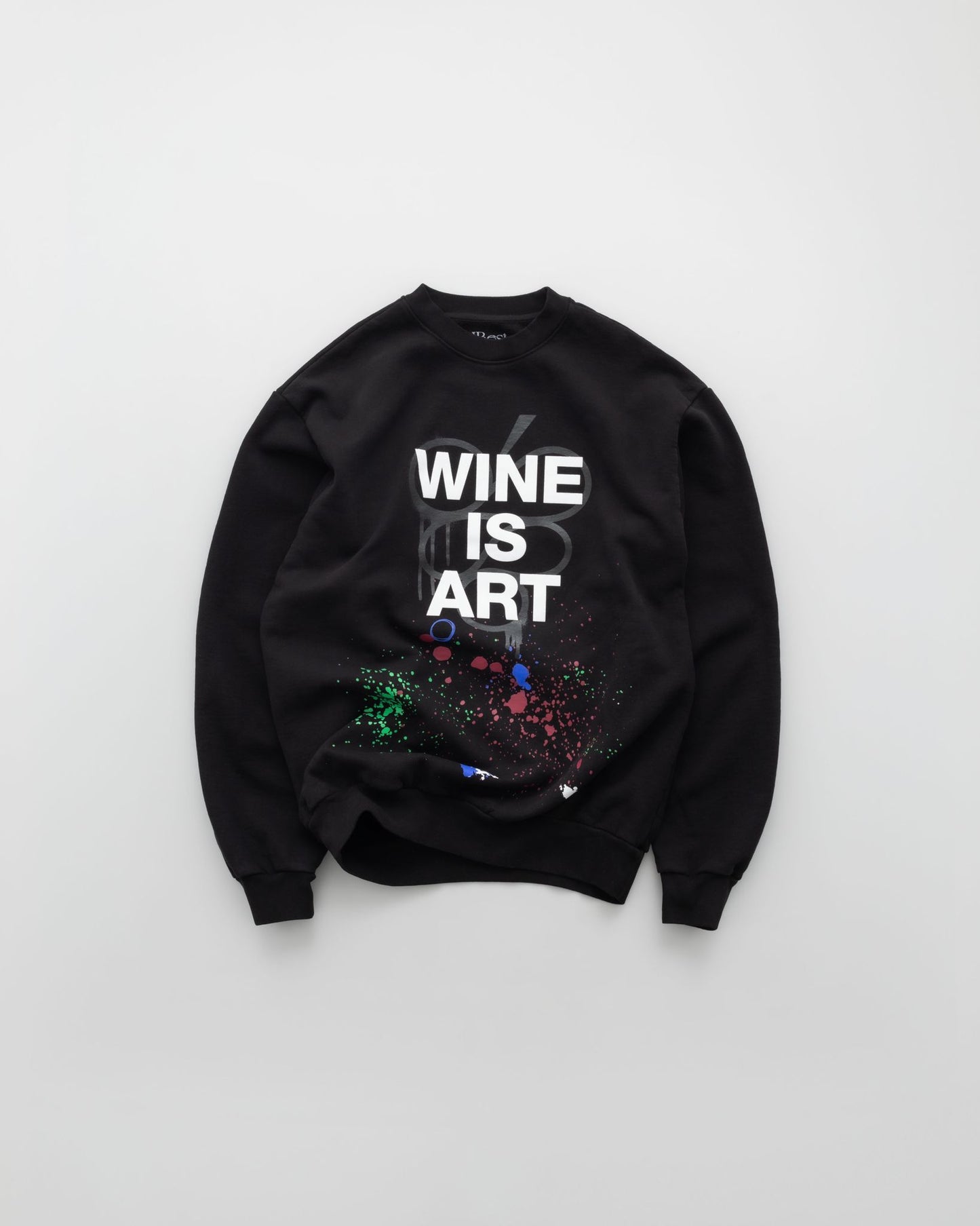 “WINE IS ART” CREW [BLACK]